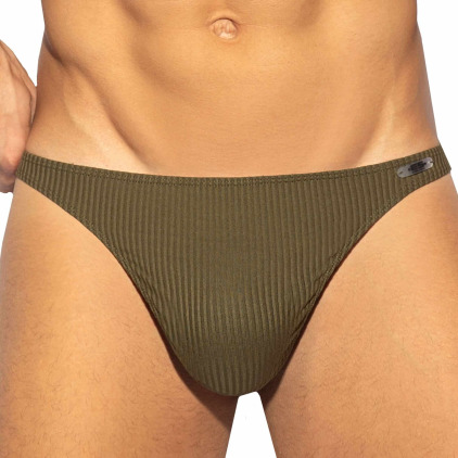 String Bikini Recycled Rib Kaki ES Collection