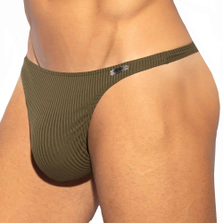 String Bikini Recycled Rib Kaki ES Collection