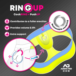 String Rub Tape Cockring Noir AD Fetish