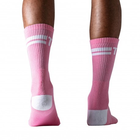 TOF Paris Sport Crew Socks - Pink