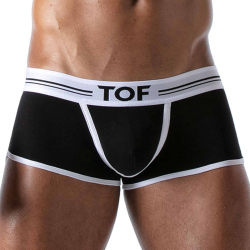 Boxer Court French Coton Noir TOF Paris