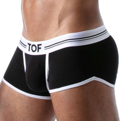Boxer Court French Coton Noir TOF Paris