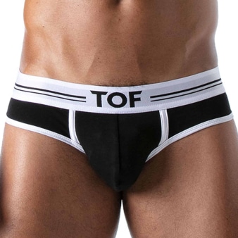 Slip French Coton Noir TOF Paris