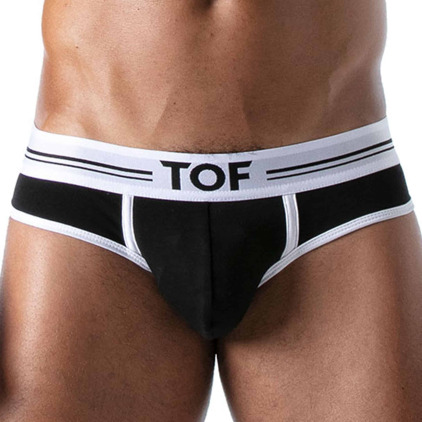 Slip French Coton Noir TOF Paris