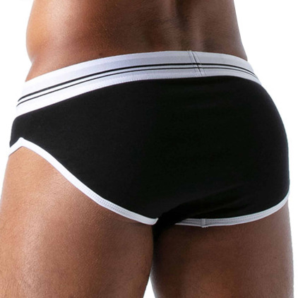 Slip French Coton Noir TOF Paris