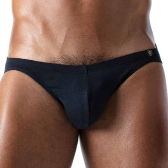 Slip Bikini French Coton Bleu Marine TOF Paris