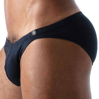 Slip Bikini French Coton Bleu Marine TOF Paris