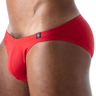 Slip Bikini French Coton Rouge TOF Paris