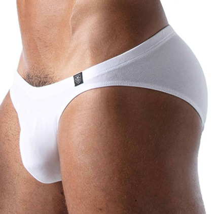 Slip Bikini French Coton Blanc TOF Paris