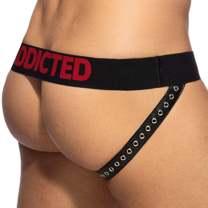 Jockstrap Rub Tape Cockring Noir AD Fetish