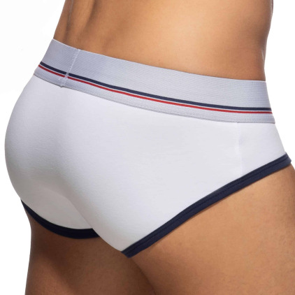 Lot de 3 Slips Tommy Coton Blanc - Bleu Marine - Rouge Addicted