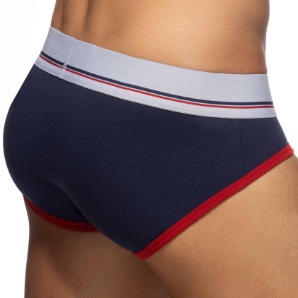 Lot de 3 Slips Tommy Coton Blanc - Bleu Marine - Rouge Addicted