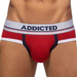 Lot de 3 Slips Tommy Coton Blanc - Bleu Marine - Rouge Addicted