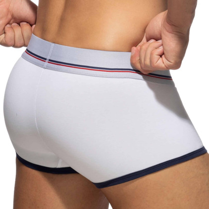 Lot de 3 Boxers Courts Tommy Coton Blanc - Bleu Marine - Rouge Addicted