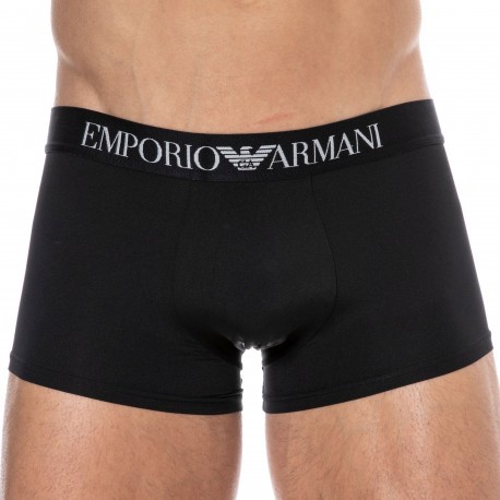 Emporio Armani Microfiber Boxer Briefs - Black