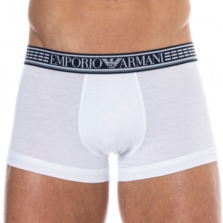 Emporio Armani Silver Fit Boxer Briefs - White