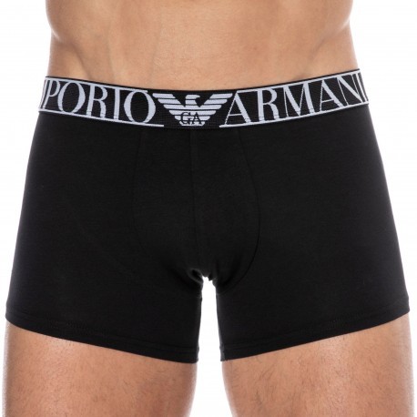 Emporio Armani Endurance Cotton Boxer Briefs - Black