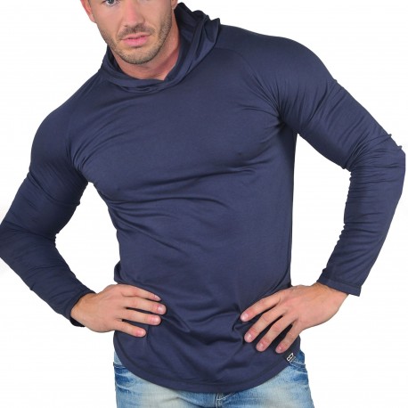 Roberto Lucca Sweat-Shirt Ã  Capuche Viscose Bleu Marine