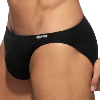 Slip Bikini Coton Noir Addicted