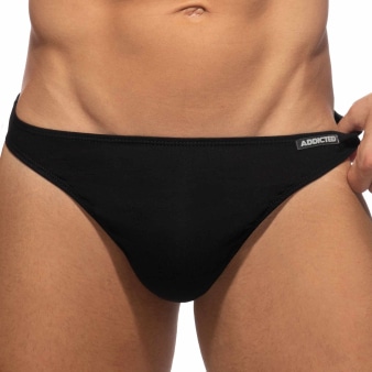 String Coton Noir Addicted