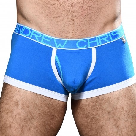 Andrew Christian Almost Naked Fly Tagless Trunks - Electric Blue