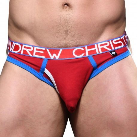 Andrew Christian Almost Naked Fly Jock - Red