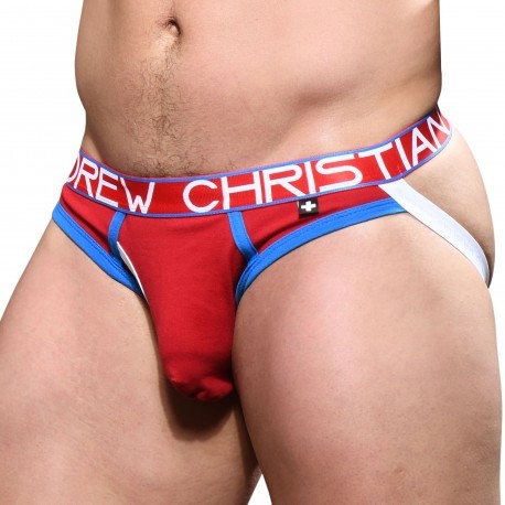 Andrew Christian Jock Strap Almost Naked Fly Rouge