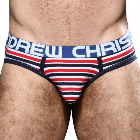 Andrew Christian Almost Naked Avalon Briefs - Red Stripe