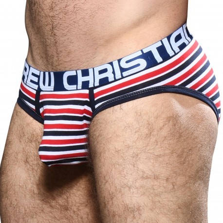 Andrew Christian Almost Naked Avalon Briefs - Red Stripe