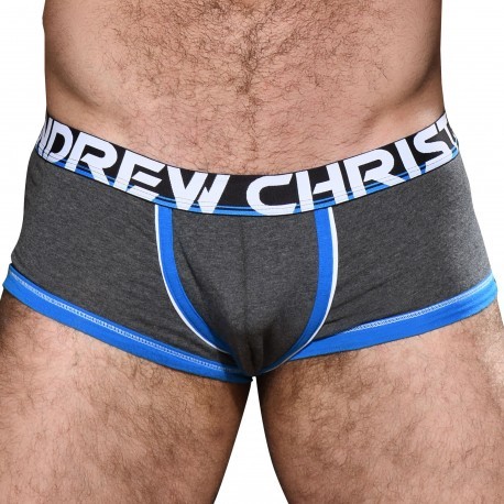 Andrew Christian Boxer Active Modal CoolFlex Show-It Gris Anthracite