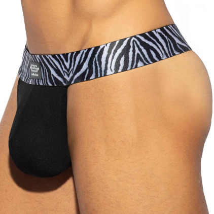 ES Collection String Push Up C-Trough Zebra Noir