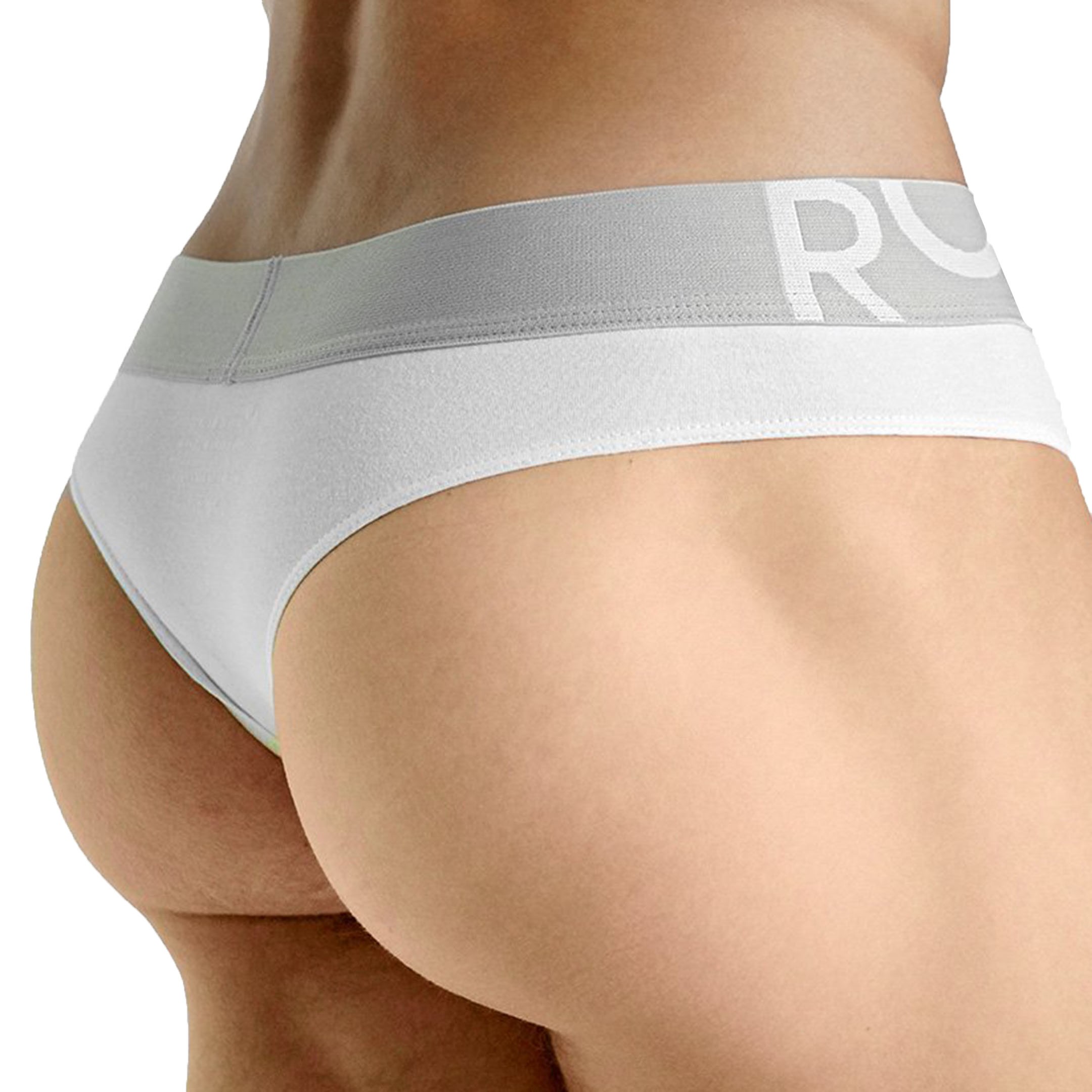 Rounderbum Package Cotton Thong - White