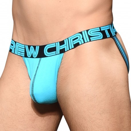 Andrew Christian Jock Strap Almost Naked Happy Bleu Turquoise