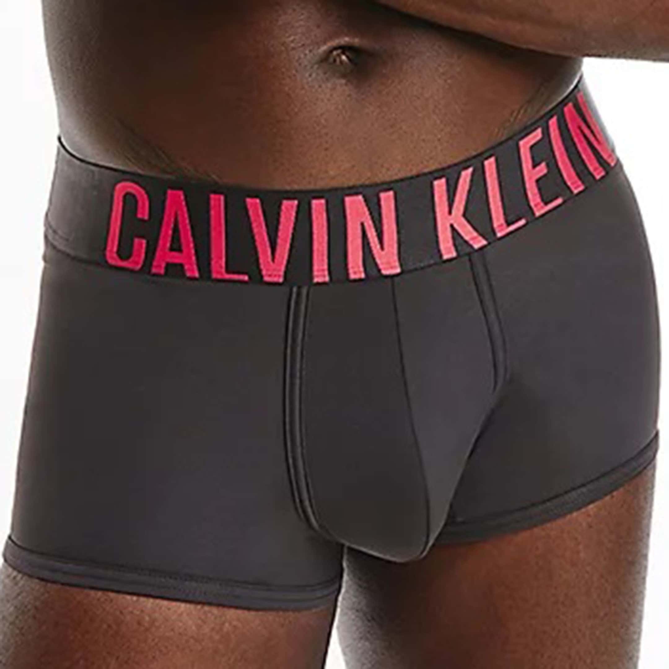 Calvin Klein Intense Power Micro Trunks - Black - Red | INDERWEAR