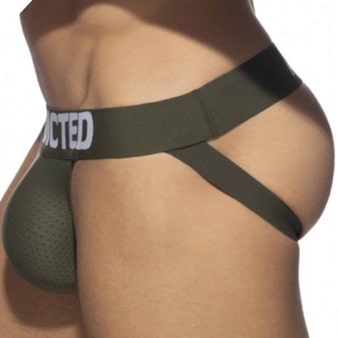 Jock Strap Push Up Mesh Kaki Addicted