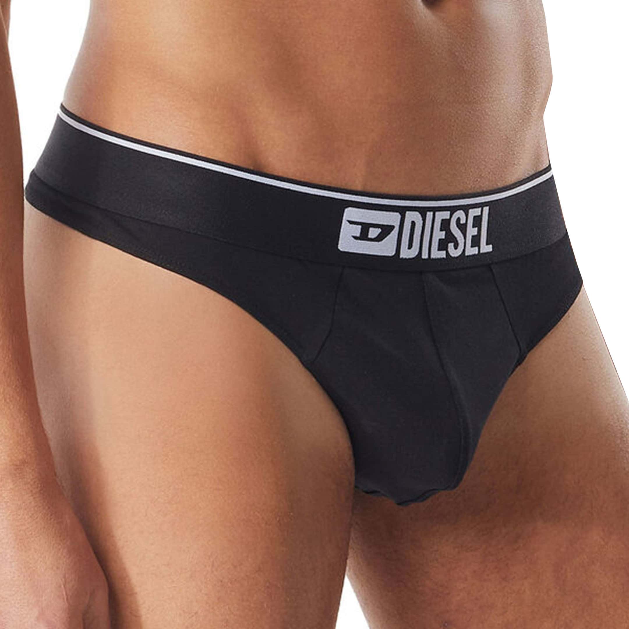 Cotton Thong in Black (Pack)