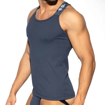 Débardeur Recycled Rib Bleu Marine ES Collection