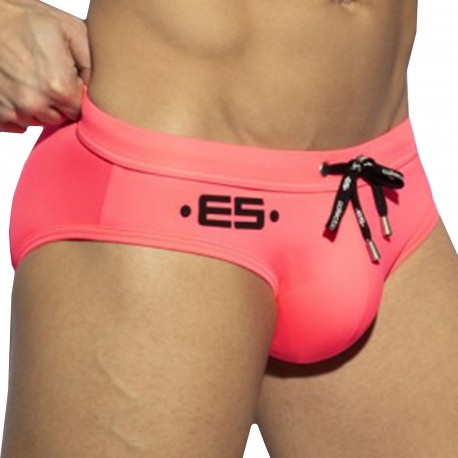 ES Collection Neon Swim Briefs - Neon Pink