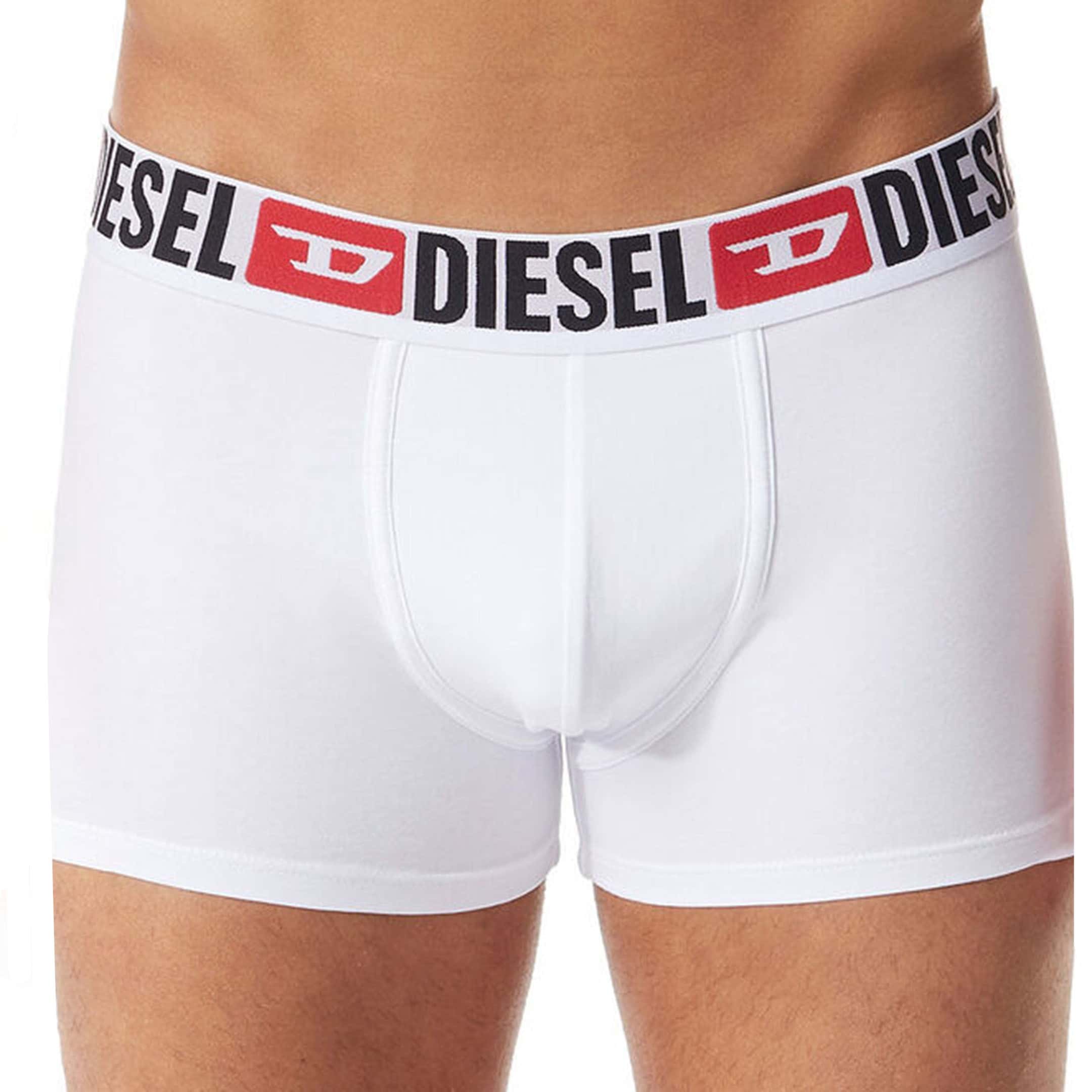 Diesel 3-Pack Denim Division Cotton Boxer Briefs - White