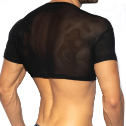 Top Crop Net Noir ES Collection