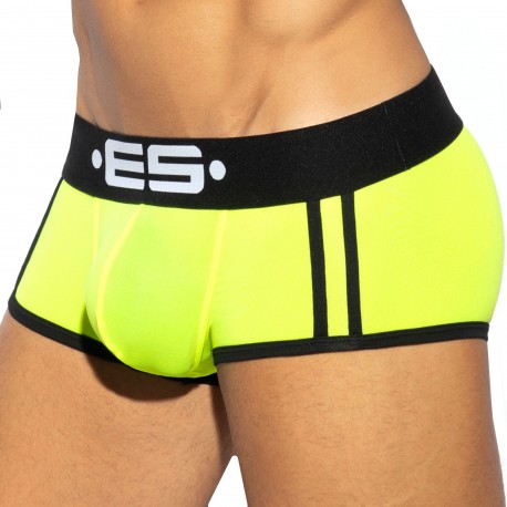 ES Collection Sportive Microfiber Trunks - Neon Yellow