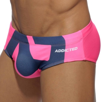 Slip de Bain AD Microfibre Fuchsia - Marine