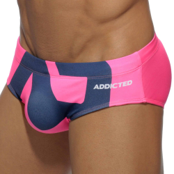 Slip de Bain AD Microfibre Fuchsia - Marine