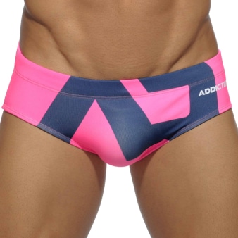 Slip de Bain AD Microfibre Fuchsia - Marine