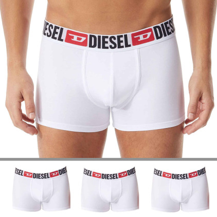 Diesel Lot de 3 Boxers Denim Division Coton Blancs