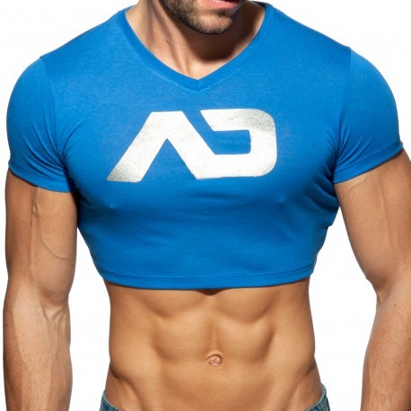 Addicted T-Shirt Crop AD Bleu Roi
