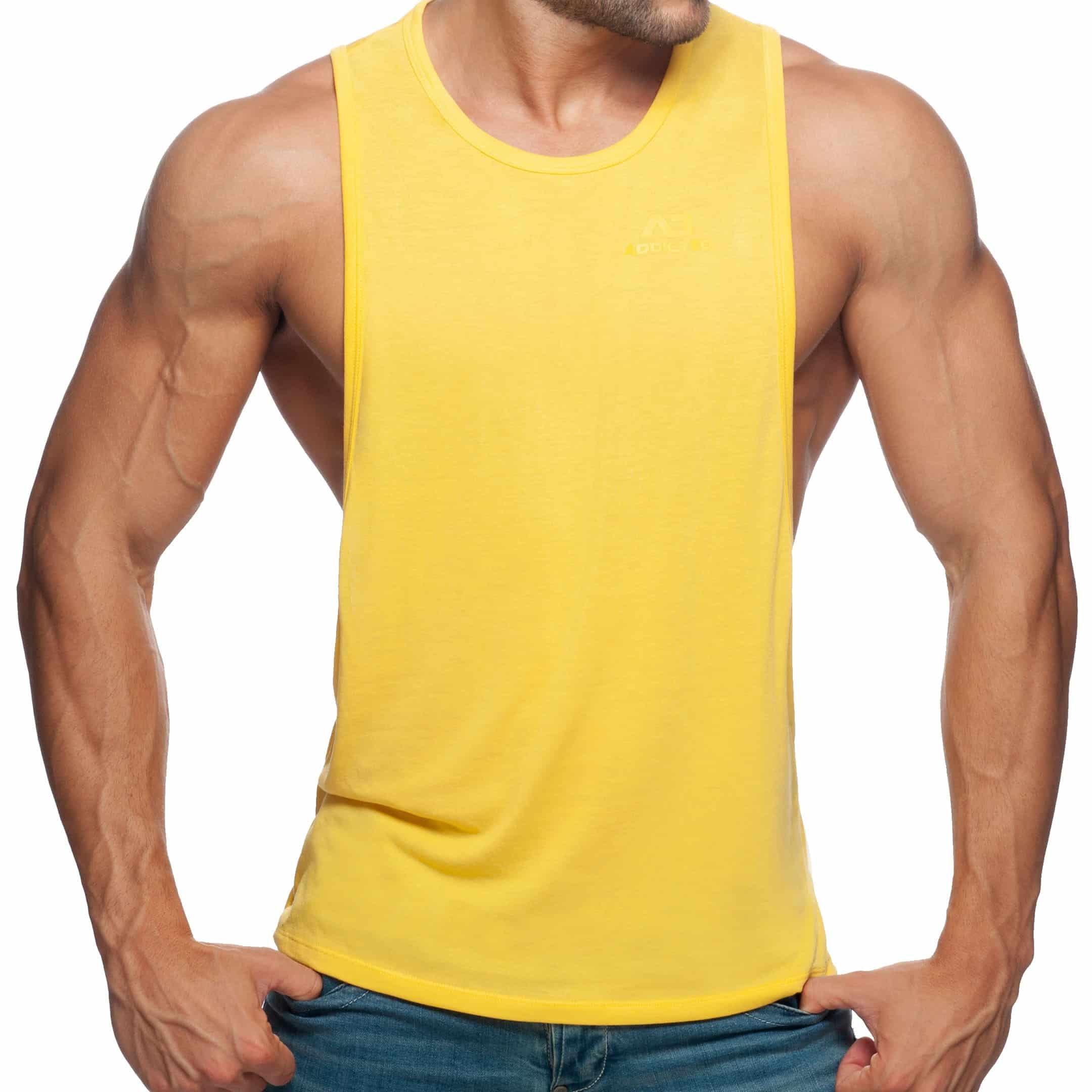 Addicted AD Low Rider Tank Top - Yellow | INDERWEAR