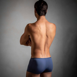 Boxer Court Temptation Plume Microfibre Bleu Jeans HOM