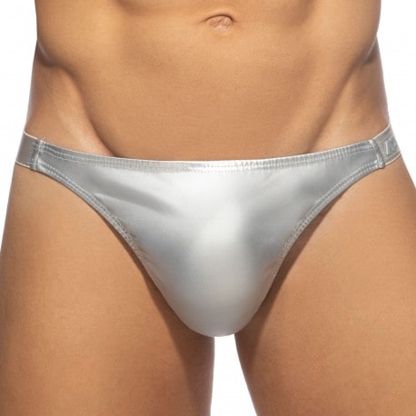 Addicted Party Shiny Thong - Silver