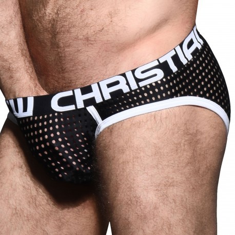 Andrew Christian Almost Naked Mesh Briefs - Black